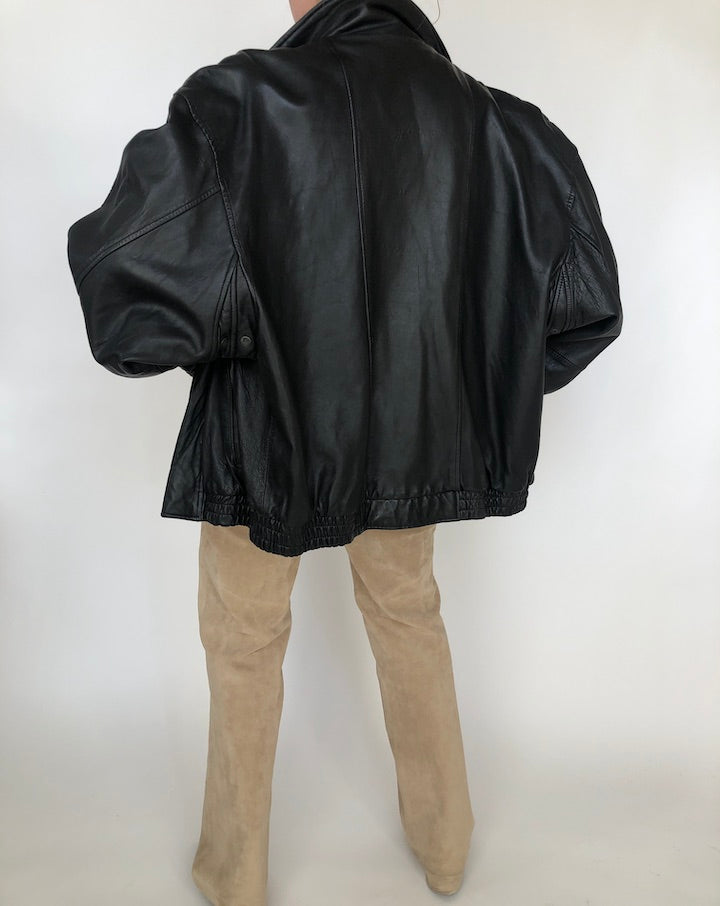 VINTAGE BOXY LEATHER JACKET 277