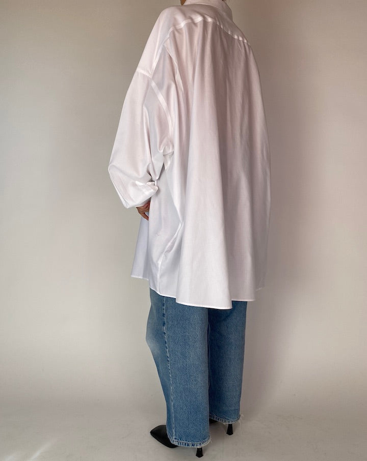VINTAGE WHITE OVERSIZED SHIRT 4233