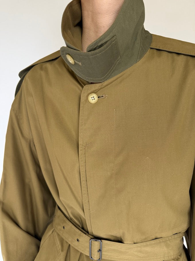 Vintage Military-Style Belted Trench 6232