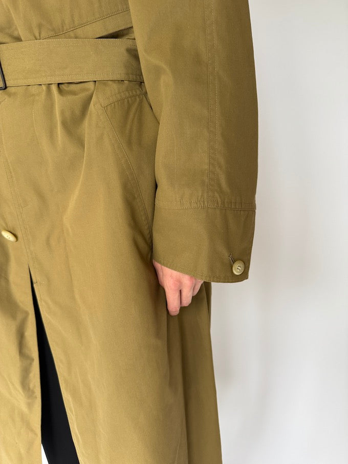 Vintage Military-Style Belted Trench 6232