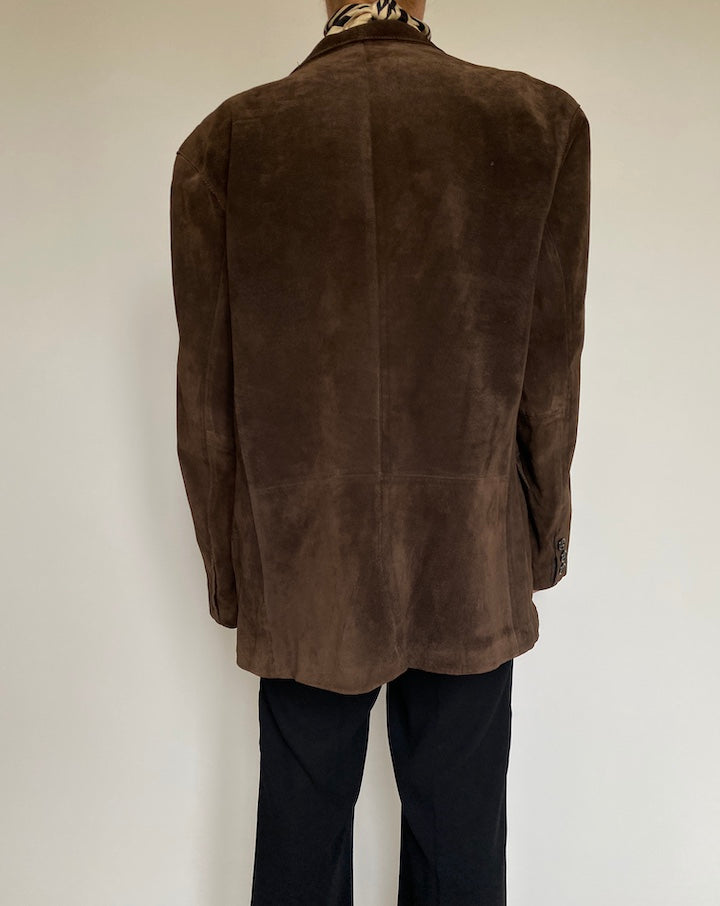 VINTAGE BROWN SUEDE LEATHER JACKET 2145