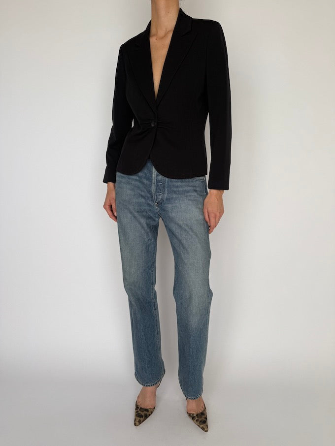 VINTAGE TAILORED BLAZER BLACK 5975