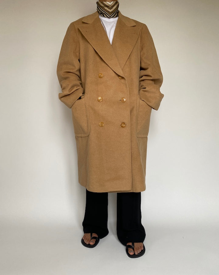 VINTAGE LONG BEIGE COAT 2147