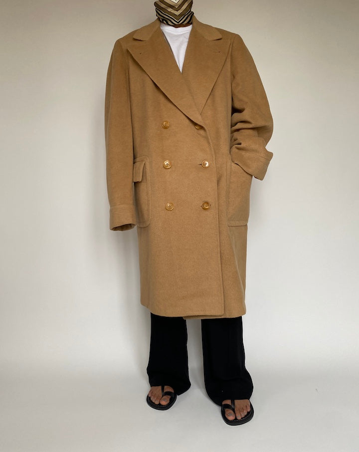 VINTAGE LONG BEIGE COAT 2147