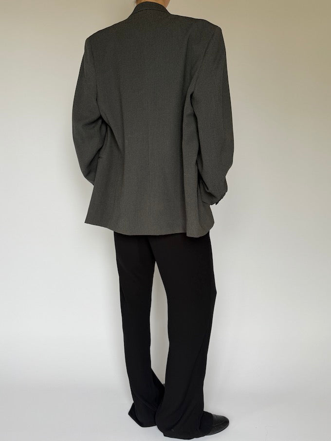 Vintage single-breasted blazer grey 6194