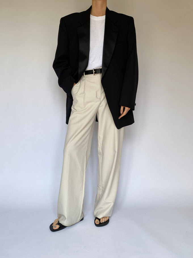 Vintage oversized blazer in black 5557