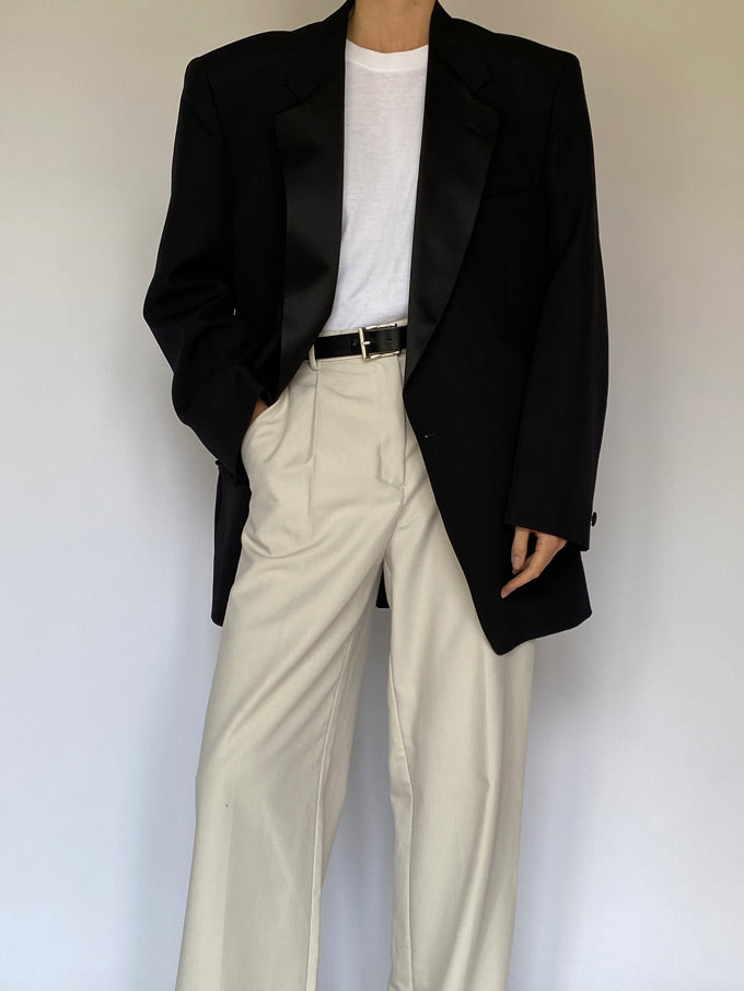 Vintage oversized blazer in black 5557