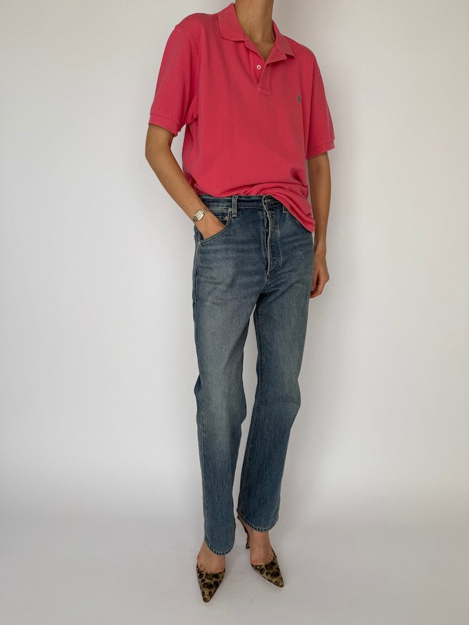 Vintage Ralph Lauren Polo Shirt Pink 5930