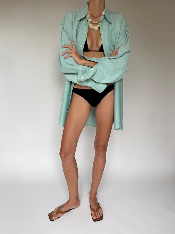 Vintage Oversized Ralph Lauren Shirt Green 6397