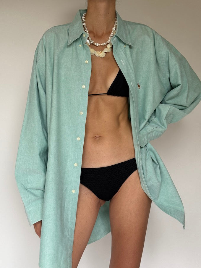 Vintage Oversized Ralph Lauren Shirt Green 6397