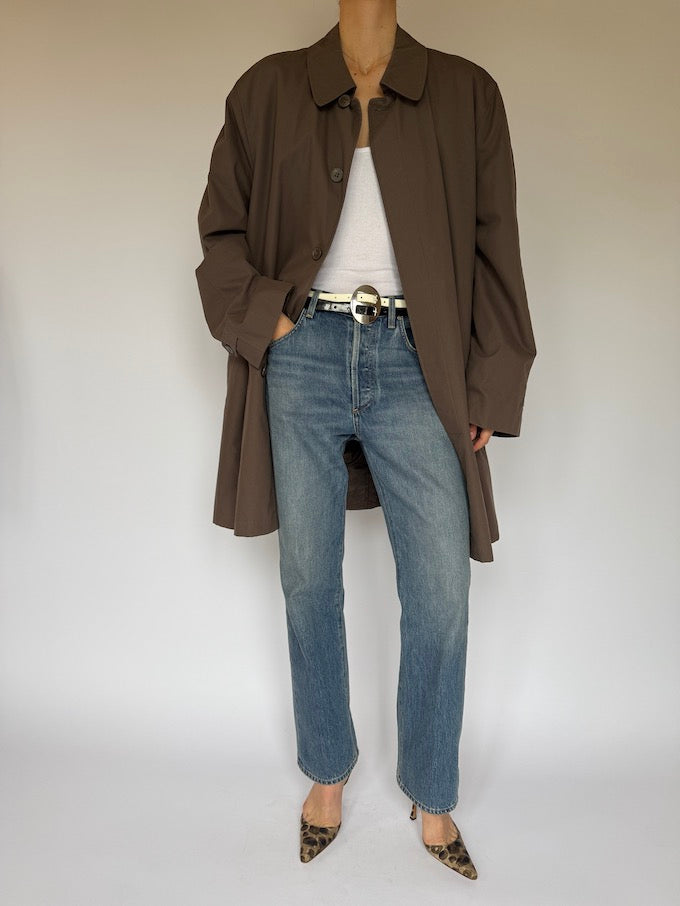 VINTAGE OVERSIZED COAT KHAKI 6026