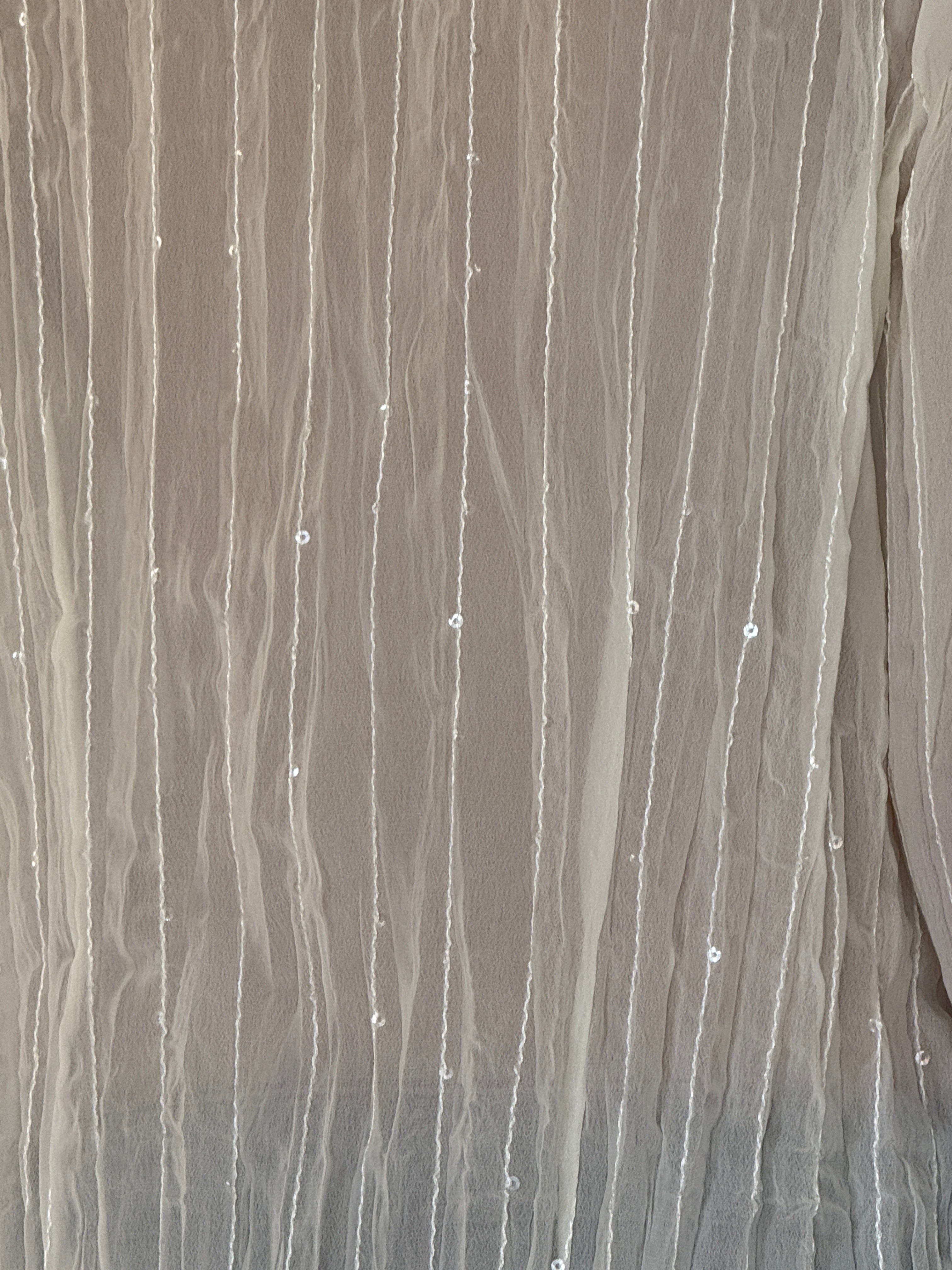 Vintage sheer blouse back detail