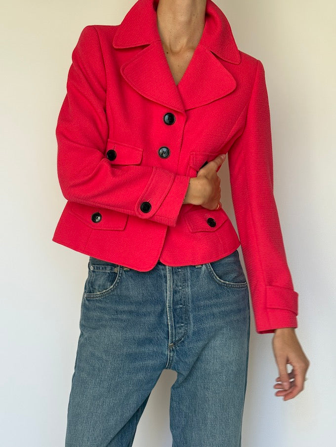 Vintage Cropped Blazer 6589