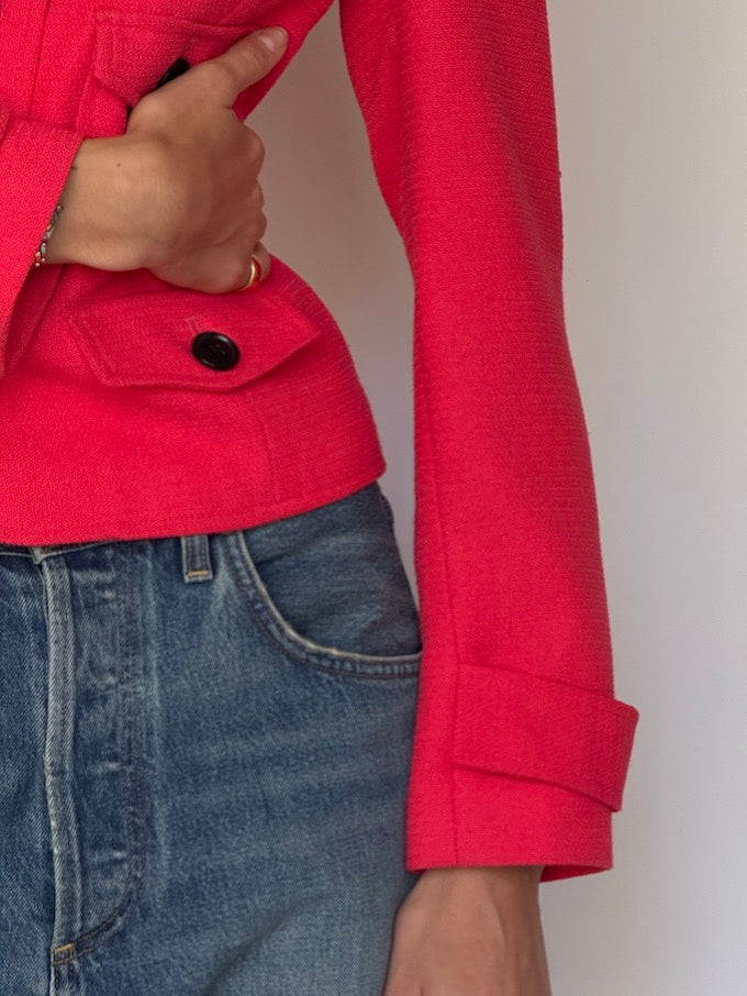 Vintage Cropped Blazer 6589