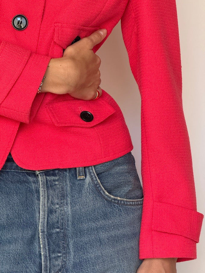 Vintage Cropped Blazer 6589