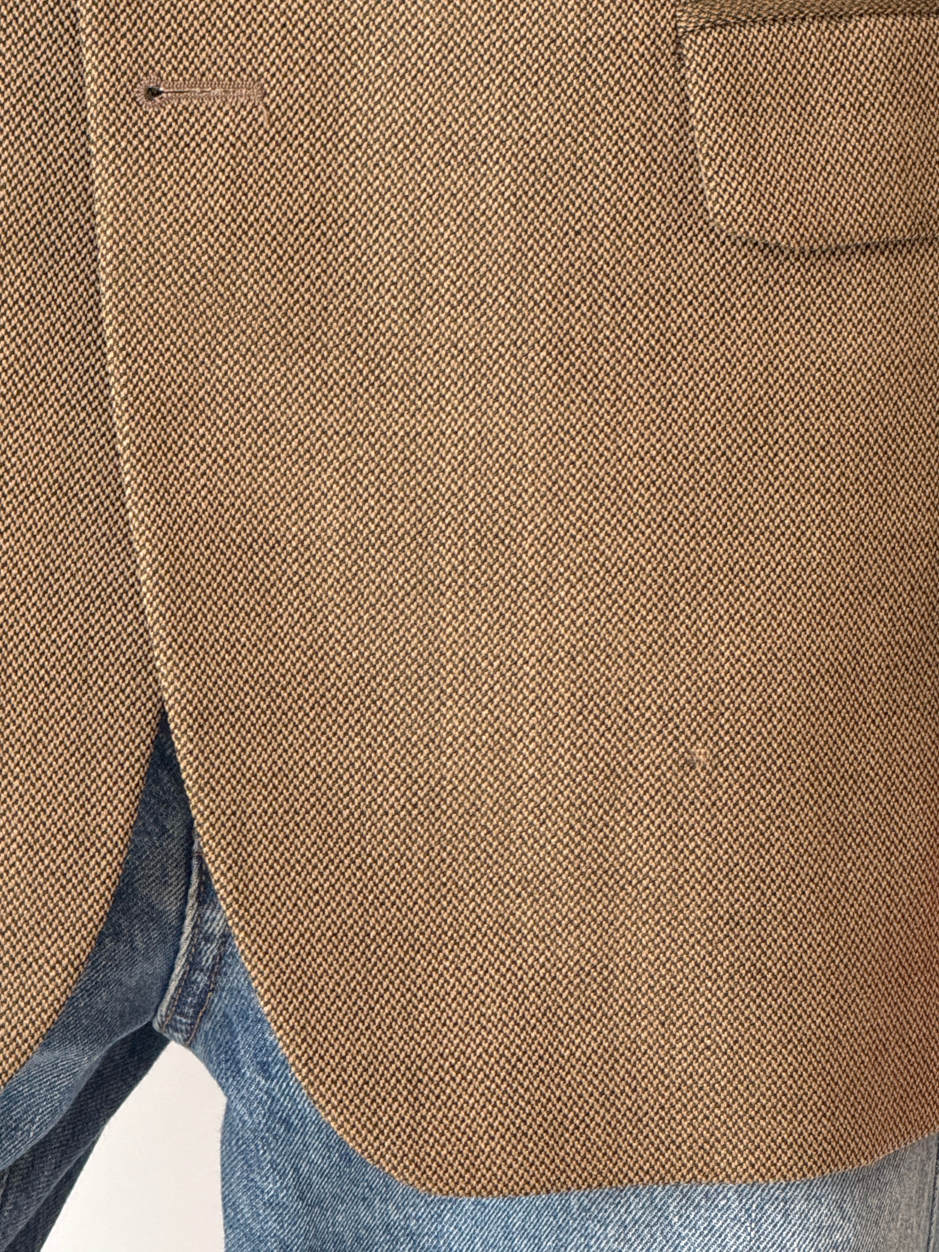 Vintage Wool Blazer Olive Brown 7126