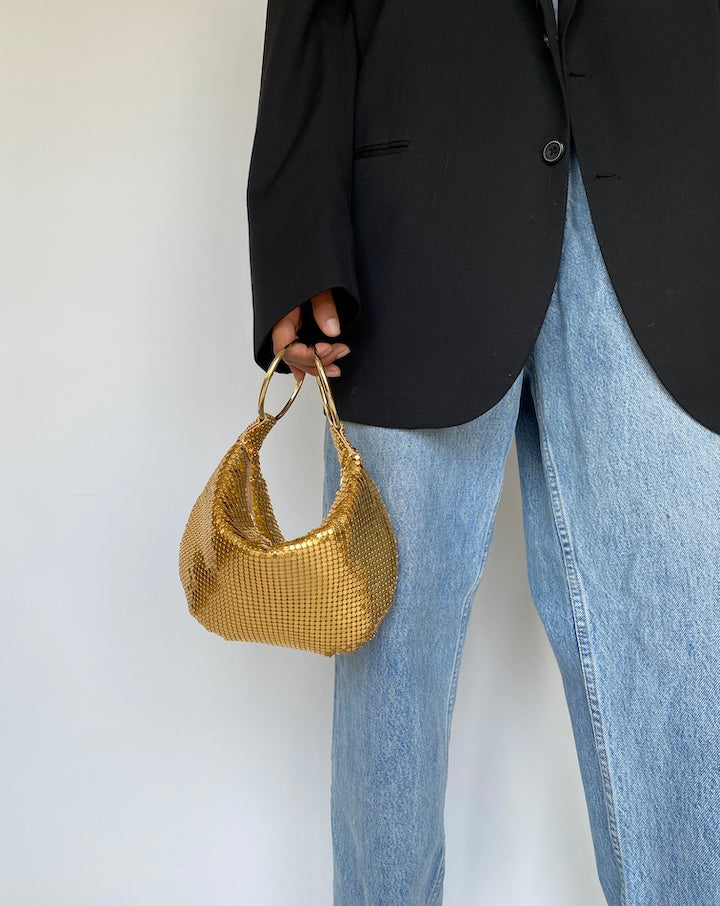 VINTAGE SMALL GOLD PURSE 3289