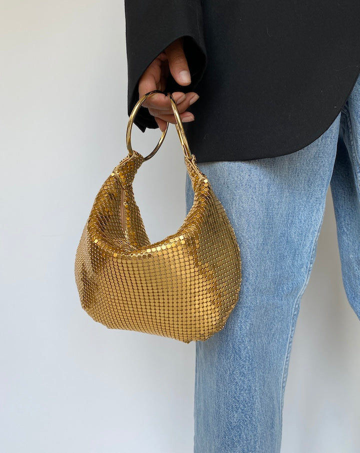VINTAGE SMALL GOLD PURSE 3289