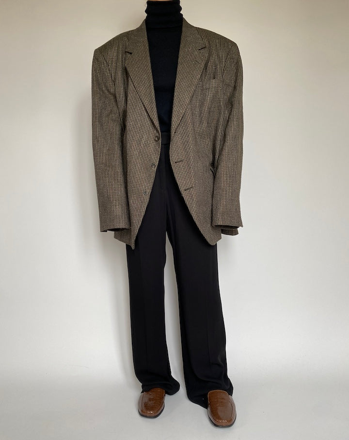 VINTAGE OVERSIZED HOUNDSTOOTH BLAZER 2184