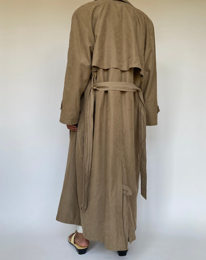 VINTAGE BEIGE OVERSIZED TRENCH COAT 3293