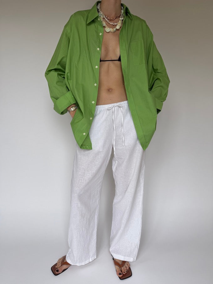 VINTAGE BUTTON-DOWN SHIRT GREEN 6220