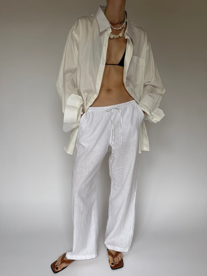Vintage oversized shirt white 6247
