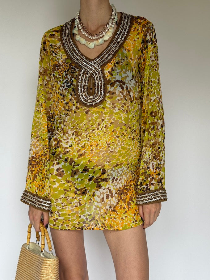 Vintage Beaded Swim Cover-Up 6440
