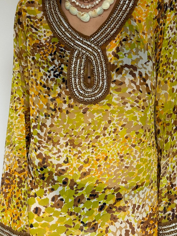 Vintage Beaded Swim Cover-Up 6440