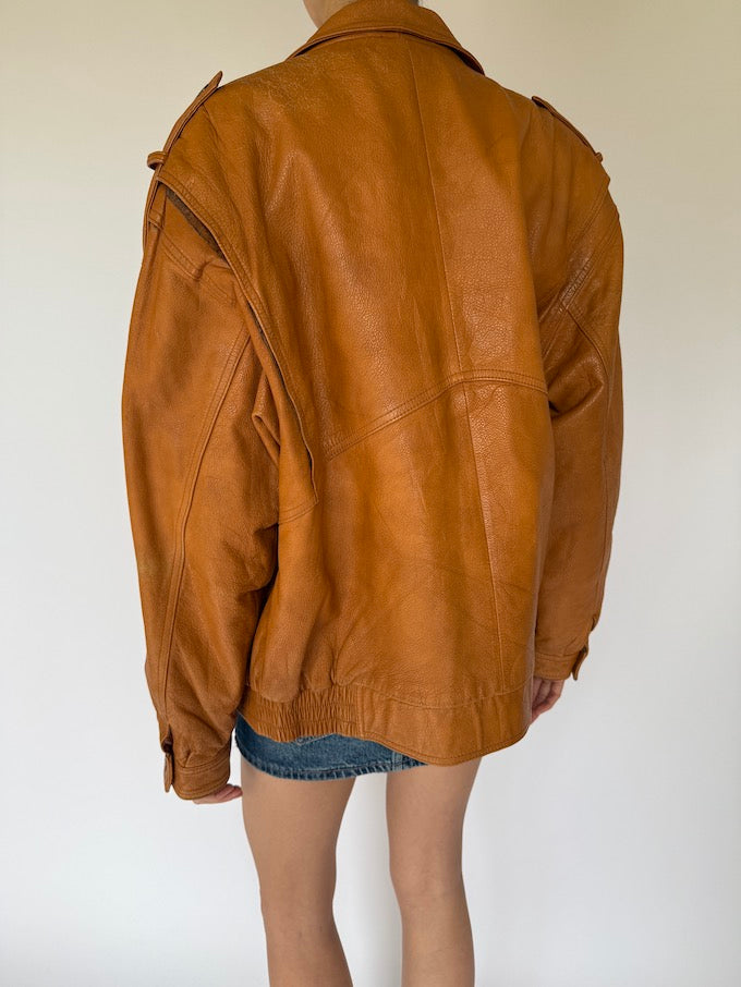 Vintage Oversized Leather Jacket 5360