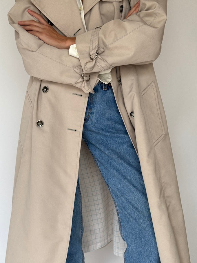 Vintage Trench Coat Beige 6415