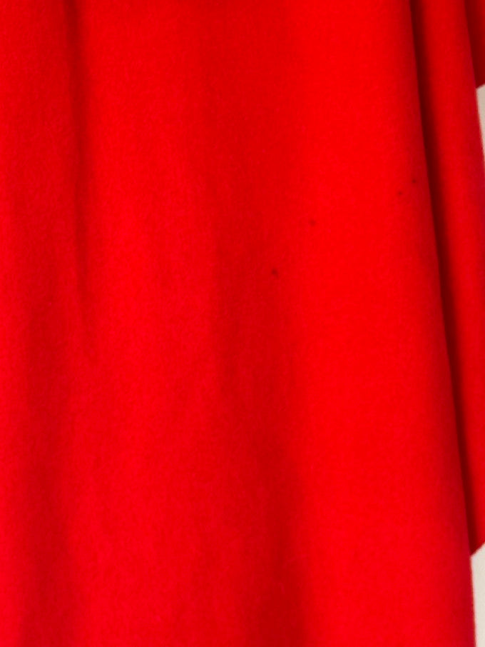 Vintage Red Wool Cape Coat 6600