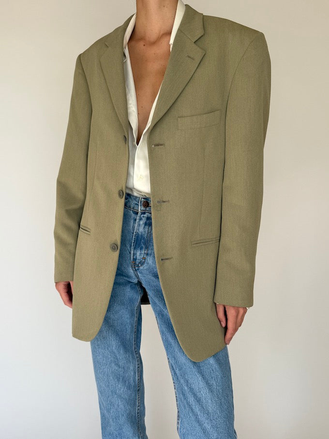 Vintage Single-Breasted Blazer 6387