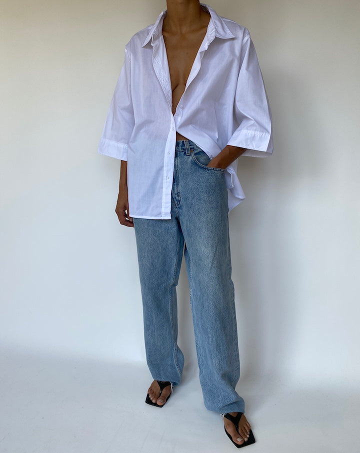 VINTAGE WHITE SHORT SLEEVE SHIRT 3315