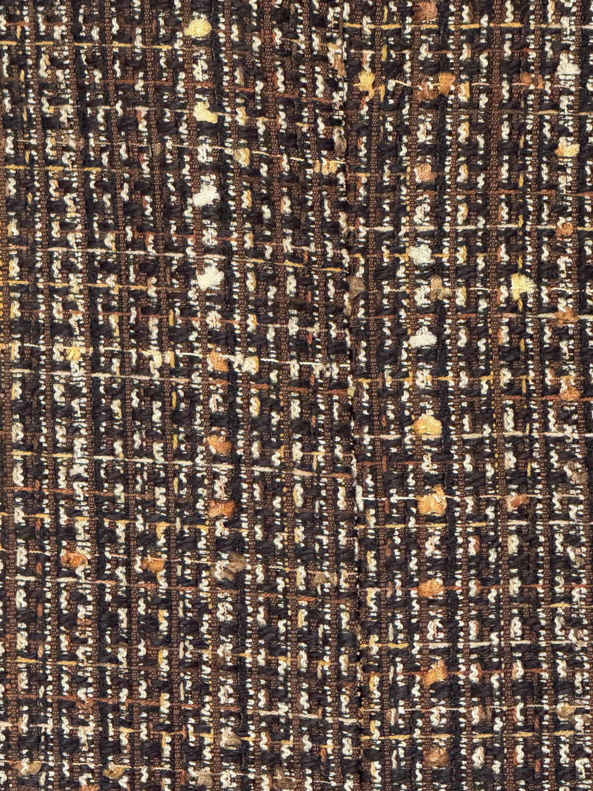 Vintage tweed blazer fabric close-up