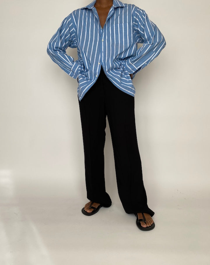 VINTAGE BLUE STRIPED SHIRT 1999