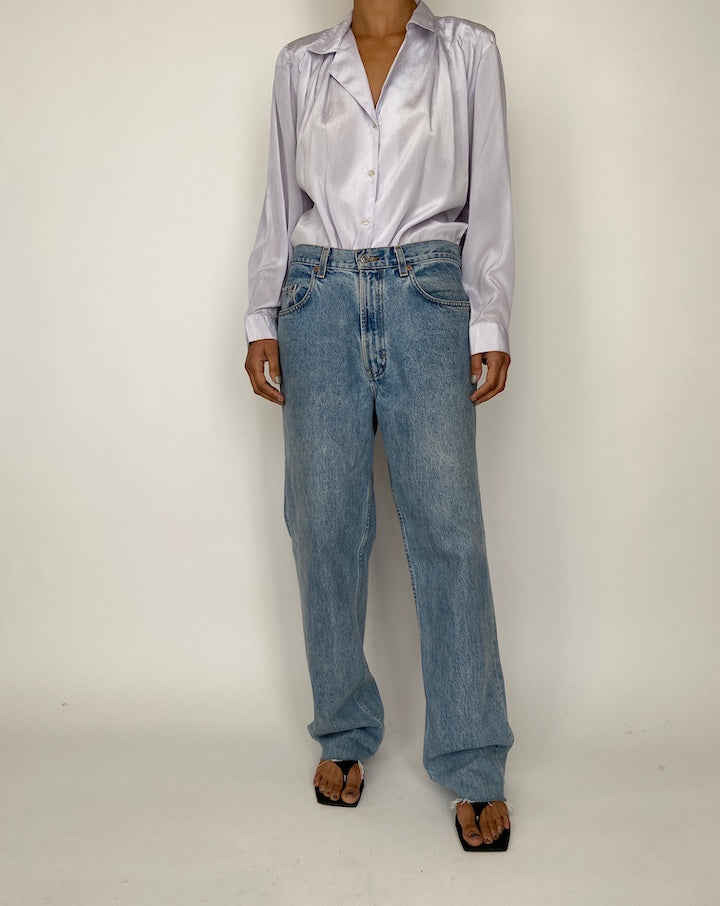 VINTAGE LIGHT PURPLE BLOUSE 2529