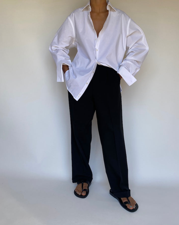 VINTAGE WHITE COTTON SHIRT 3144