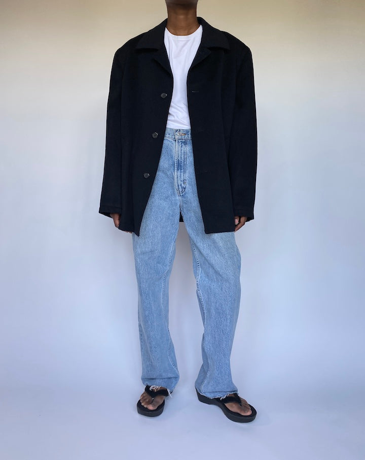 VINTAGE BLACK SOFT BLAZER 3528