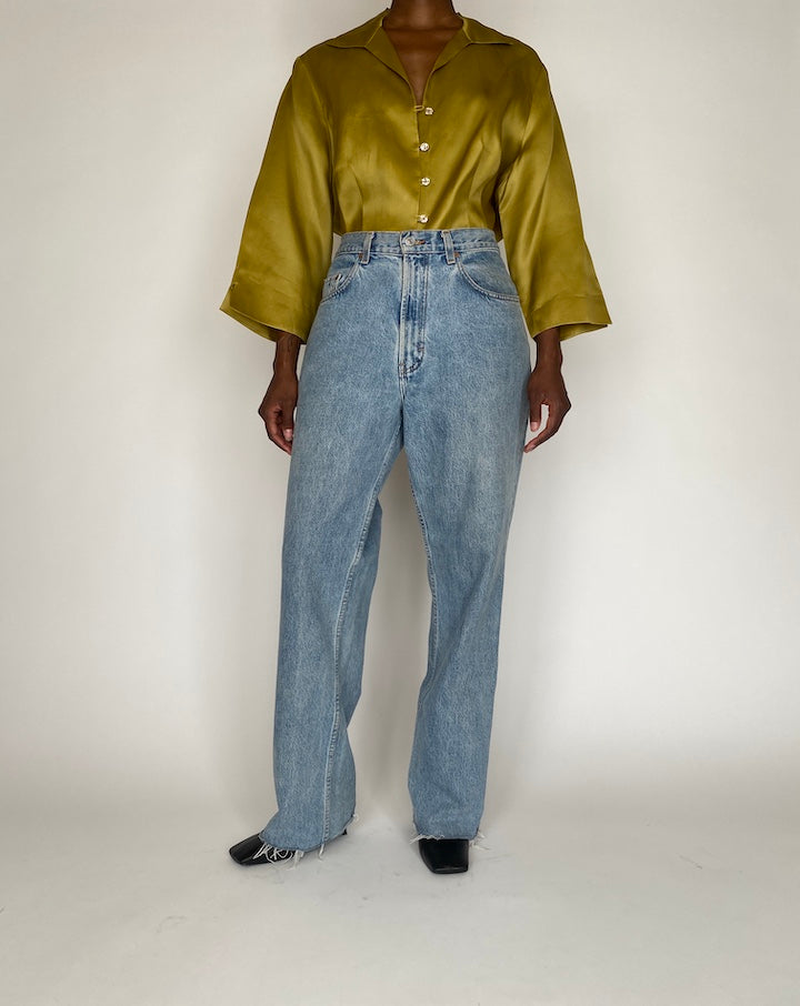 VINTAGE SILK BLOUSE 3542