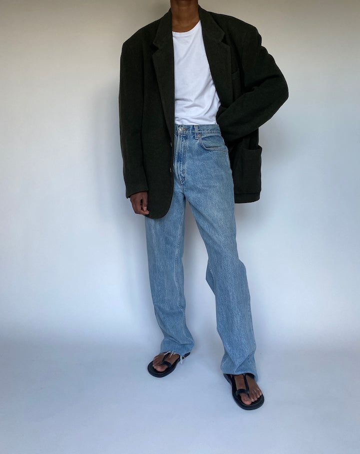 VINTAGE DARK GREEN BLAZER 3609