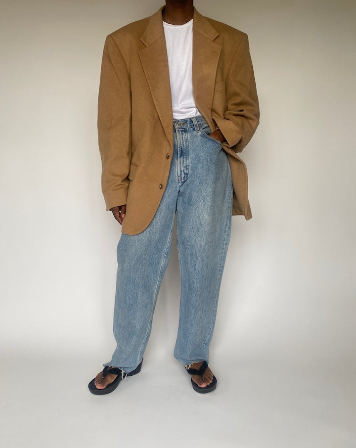 VINTAGE BEIGE OVERSIZED BLAZER 3851