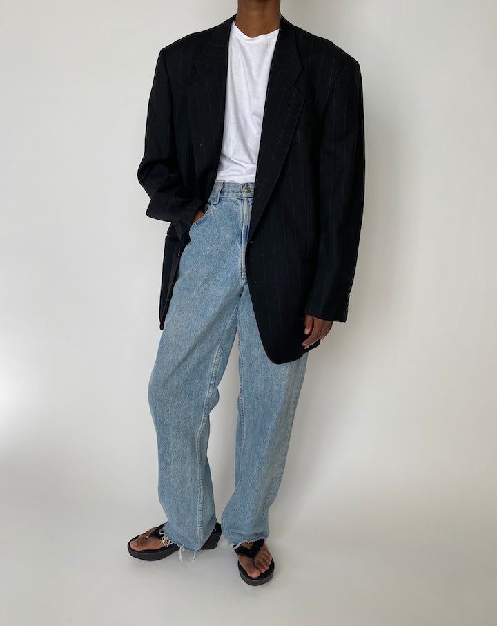 VINTAGE PINSTRIPED BLAZER 3884