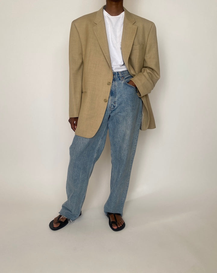VINTAGE BEIGE RALPH LAUREN BLAZER 3946