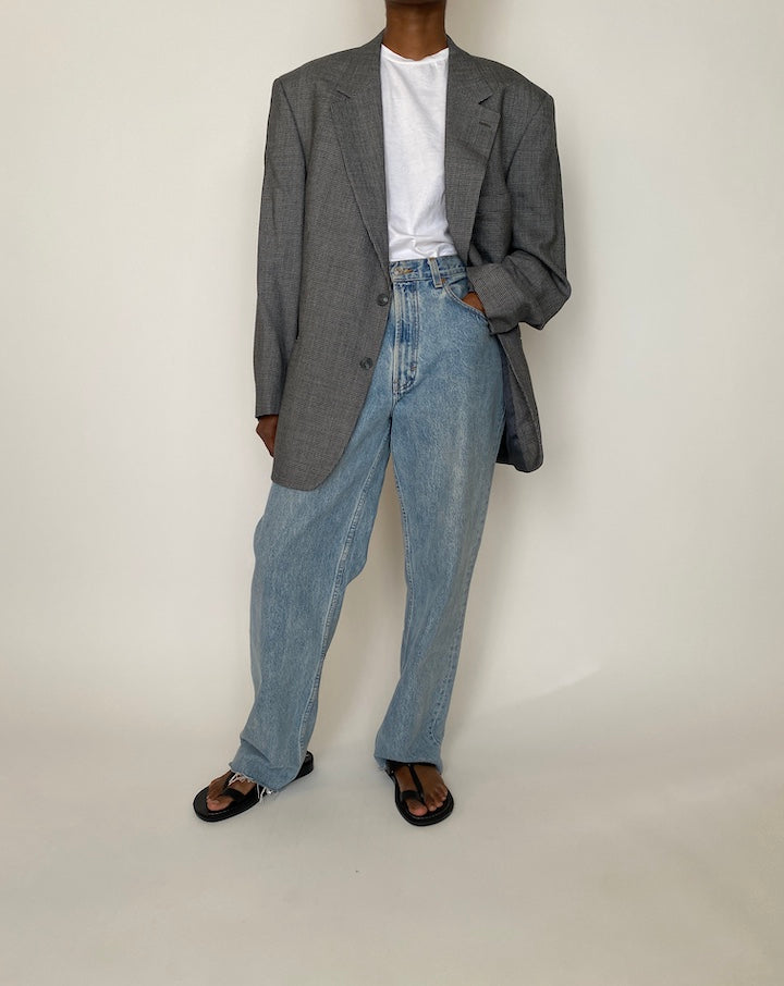 VINTAGE OVERSIZED HOUNDSTOOTH BLAZER 3952