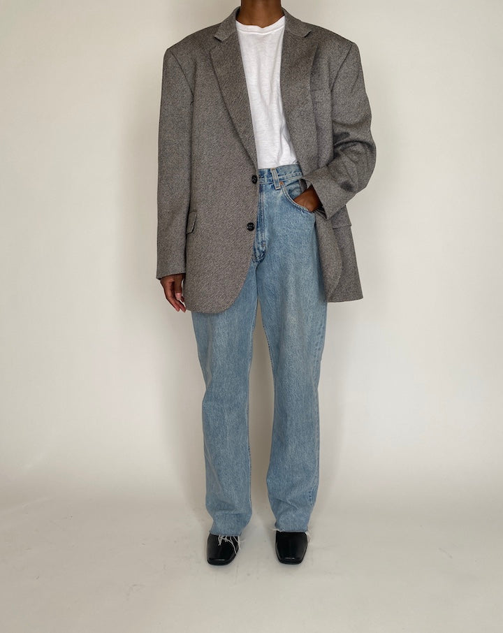 VINTAGE SINGLE-BREASTED OVERSIZED BLAZER 4012