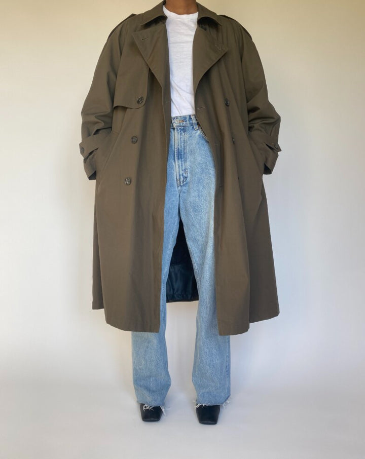 VINTAGE OVERSIZED TRENCH COAT 4090