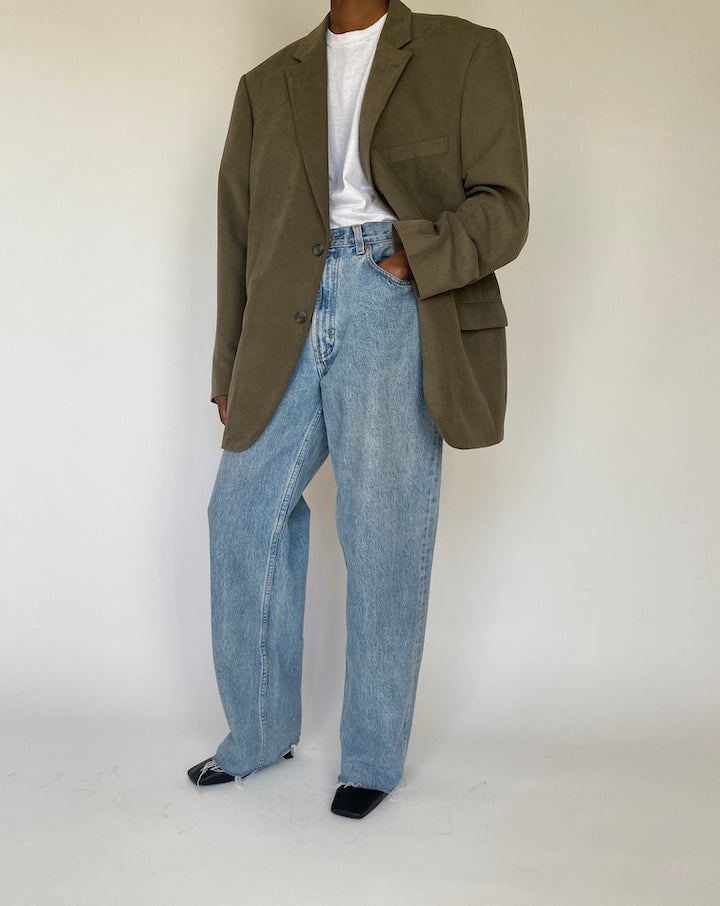 VINTAGE OVERSIZED GREEN BLAZER 4105