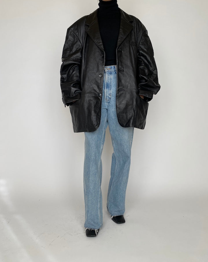 VINTAGE OVERSIZED LEATHER JACKET 4175