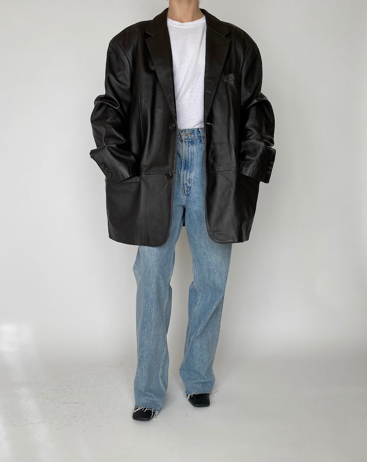VINTAGE OVERSIZED LEATHER JACKET 4180