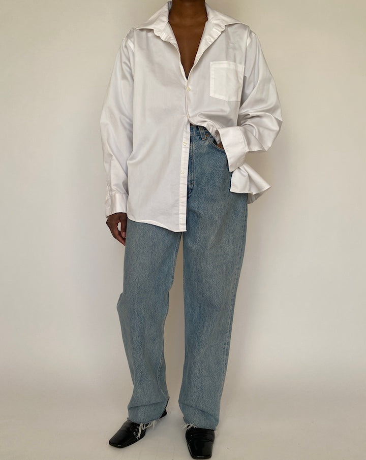 VINTAGE WHITE OVERSIZED SHIRT 4246